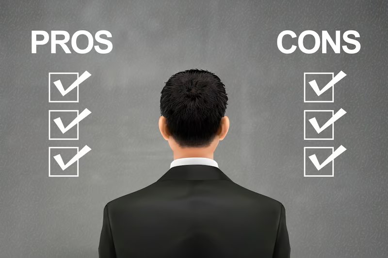 businessman facing choices of investment deal student loan borrowers facing choices of leaving SAVE forbearance over grey background. Source: The College Investor
