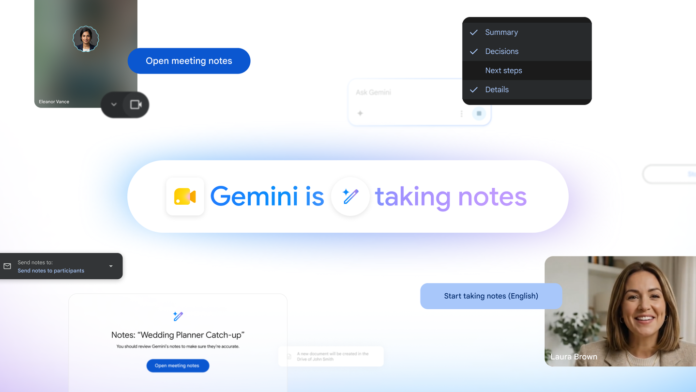 Gemini can handle note-taking during Google Meet calls