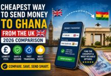 Cheapest Way to Send Money to Ghana from the UK (2026 Comparison) Comparing money transfer services for sending money from the UK to Ghana