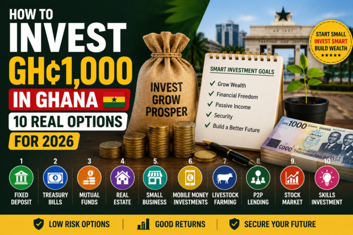 How to Invest GH¢1,000 in Ghana: 10 Real Options for 2026